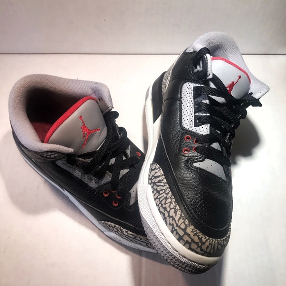❌Sold❌ Air Jordan Retro Black Cement 3 Size 6.5 - Picture 4 of 8